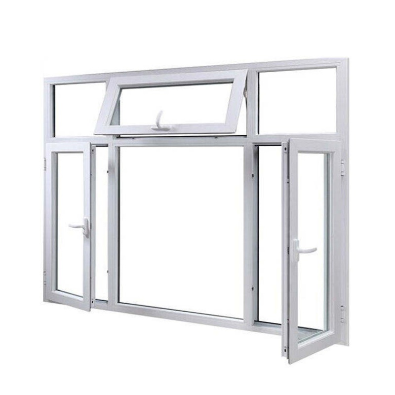 Tegood Factory Price French Style Grill Design PVC Black or White UPVC Sliding Windows