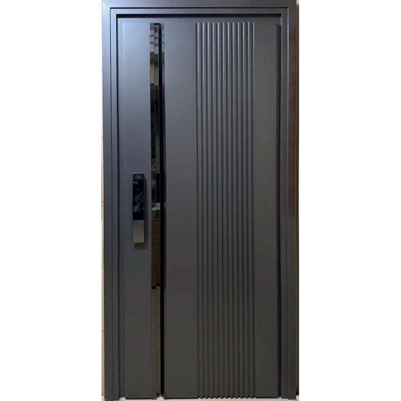 Factory Direct Sale High Quality Custom Various Style Modern Entrance Security Metal Door for Villas House Aluminum Stainless Steel Door