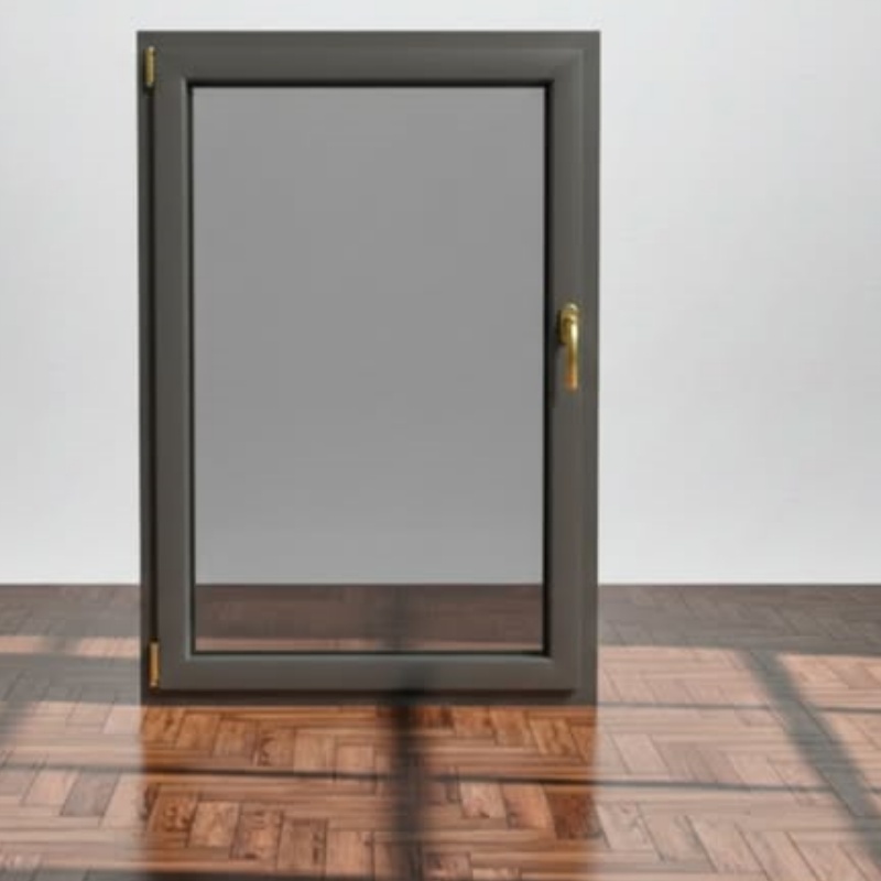 Customized PVC Windows Double Glassed Slide Windows with Grill Design for Sale