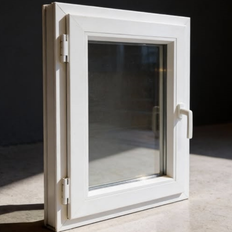 Manufacture Soundproof Tryba Shanghai PVC UPVC Double Glazed Windows and Doors Vinyl Window