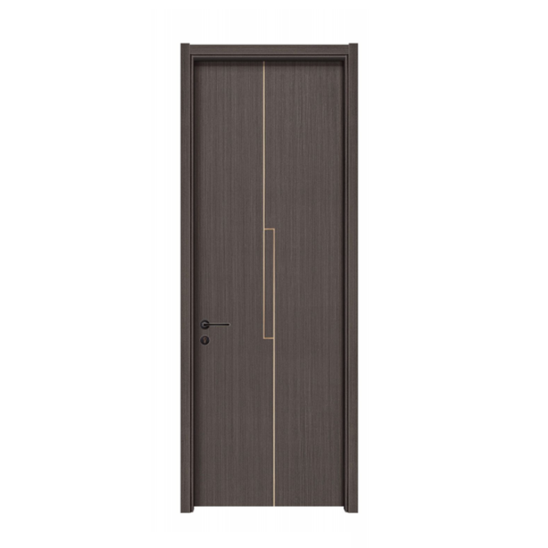 Cheap Price Interior Flush Swing PVC Wood Door with Frame