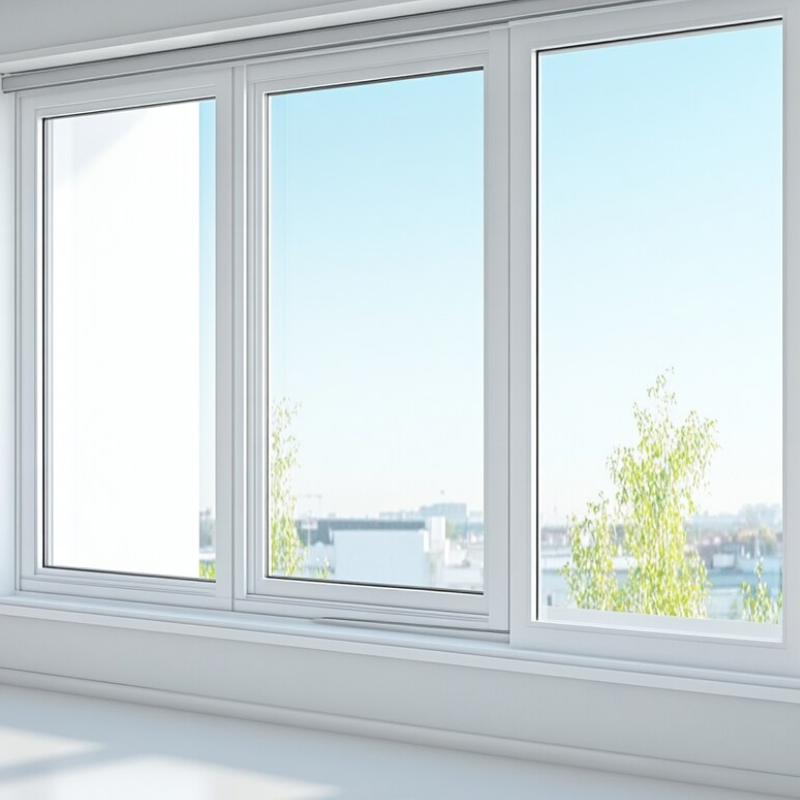 Double Glazed Exterior Balcony Kitchen Low-E Glass UPVC/PVC/Vinyl Folding Window for House