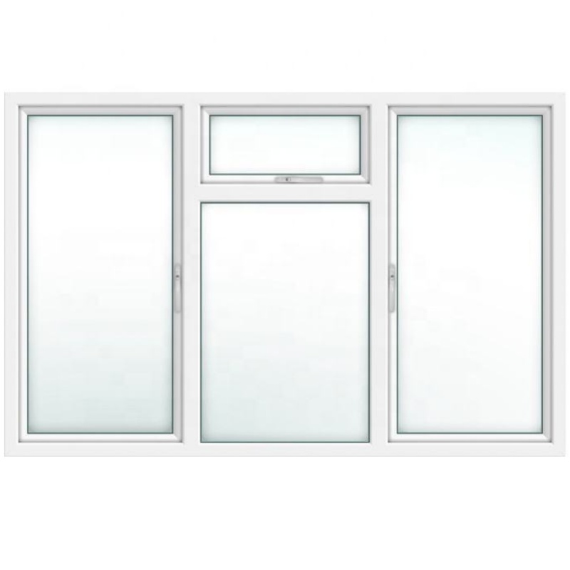 Modern Design Hot Selling Soundproof Double Glazed UPVC PVC Frame Fixed Windows