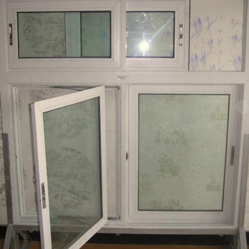 Double Glazed Exterior Balcony Kitchen Low-E Glass UPVC/PVC/Vinyl Folding Window for House