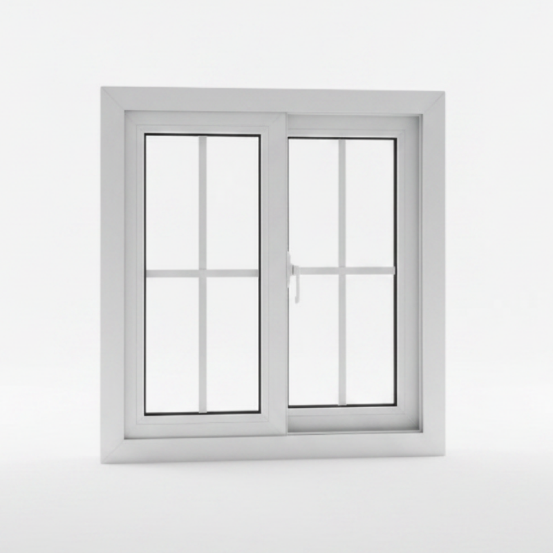 Cheap Price Insect-Proof Tryba Shanghai Double Glazed French Casement PVC UPVC Window