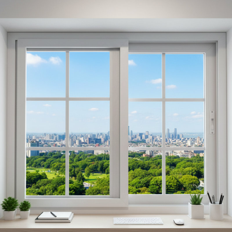 China Factory PVC Louver Windows Built in Blinds Double Hollow Glass Price