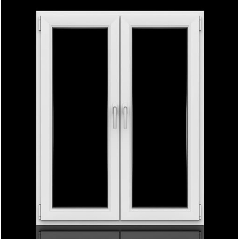 Australia Standard Colored Glass Heat Insulation UPVC/PVC Plastic Tilt Turn Window