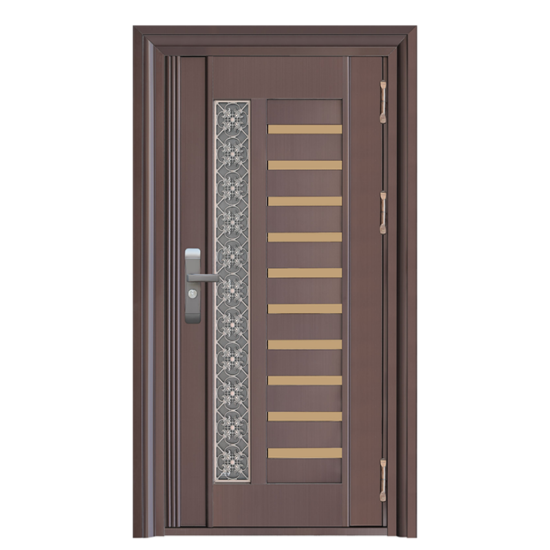 Customizable Villa Home Entrance Door Security Aluminum Stainless Steel Door