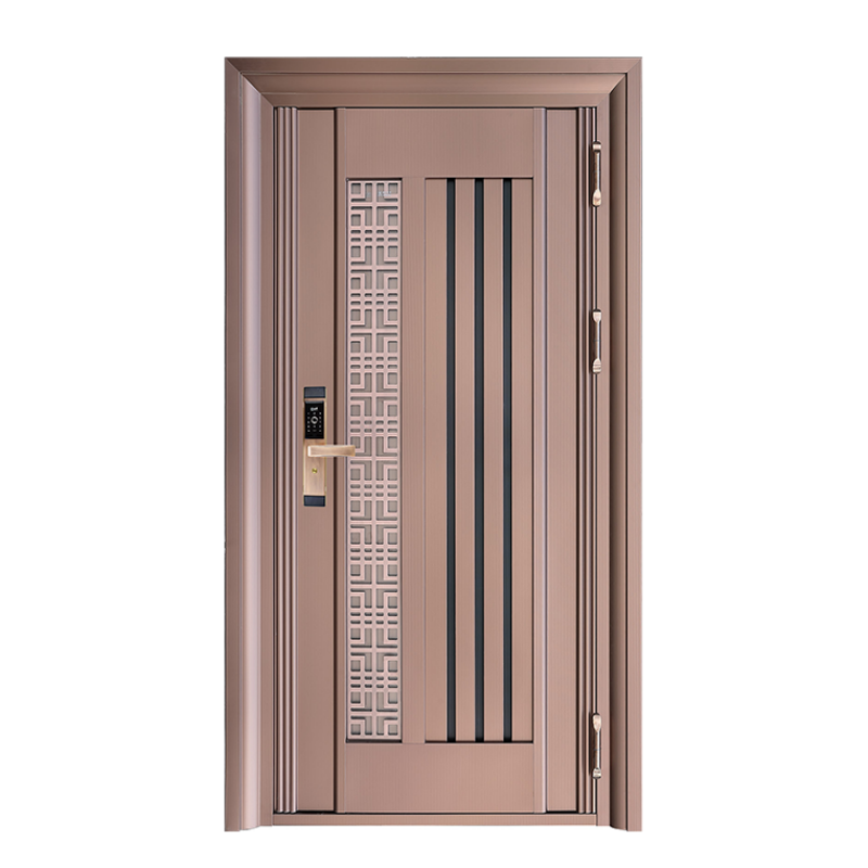 Factory Direct Sale High Quality Custom Various Style Modern Entrance Security Metal Door for Villas House Aluminum Stainless Steel Door