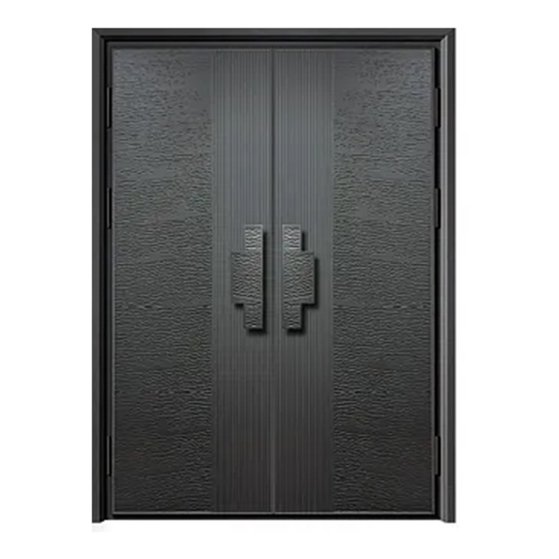 Factory Direct Sale High Quality Custom Various Style Modern Entrance Security Metal Door for Villas House Aluminum Stainless Steel Door