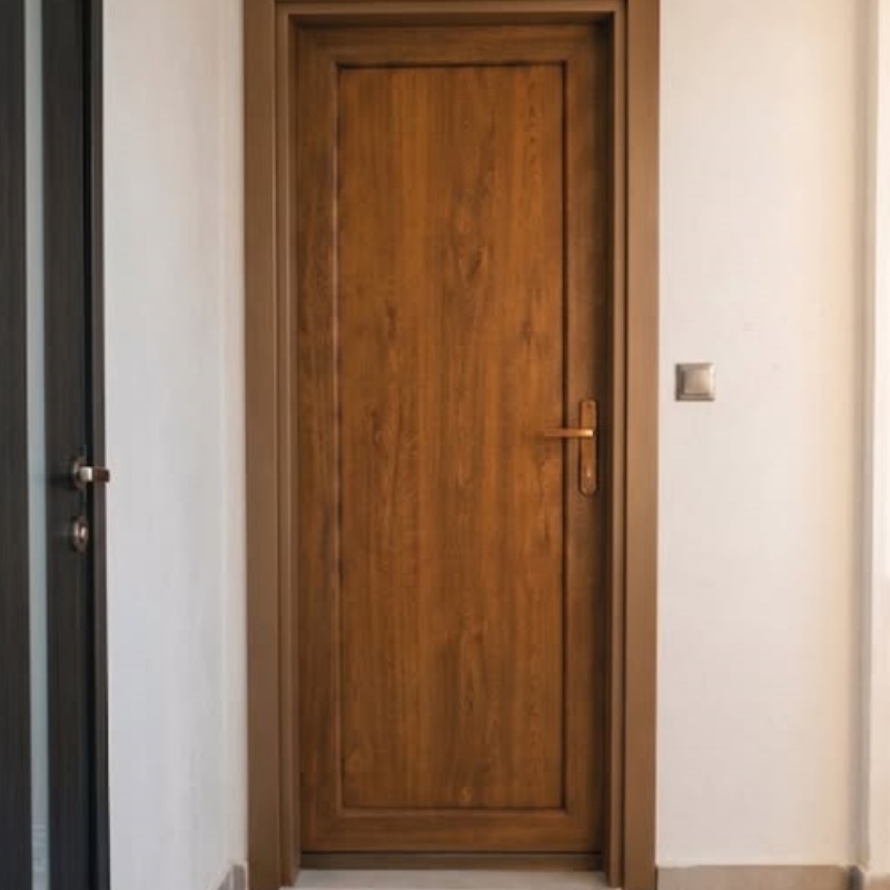Weiya Hotel Fire Rated PVC Interior Door for Safety