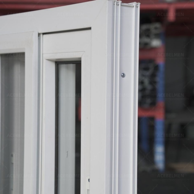 Anti-Theft Locking System Secure UPVC Awning Windows for Apartments