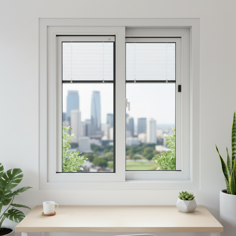 Dust-Proof Thermal Insulation Tryba Shanghai Modern Style Windows PVC Window