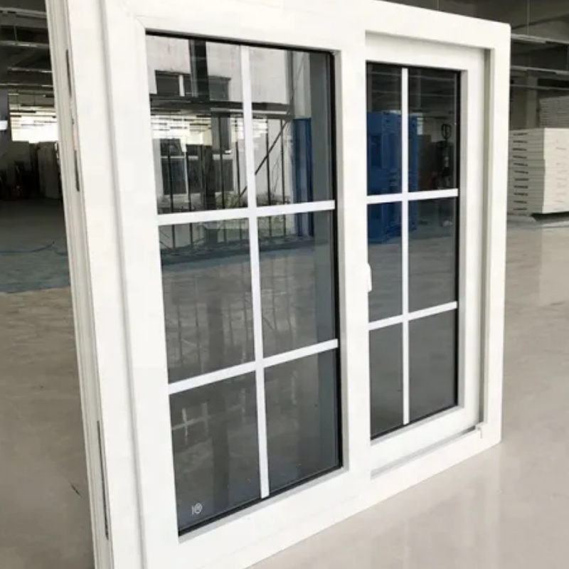Cheap Price Insect-Proof Tryba Shanghai Double Glazed French Casement PVC UPVC Window