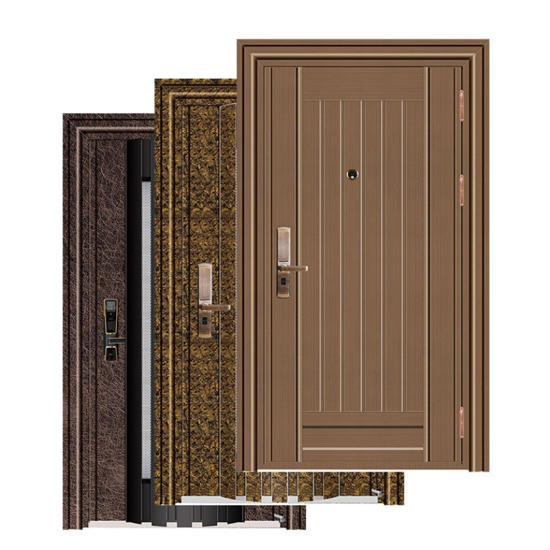 Metal Security Front Entrance Door for Houses Stainless Steel Door