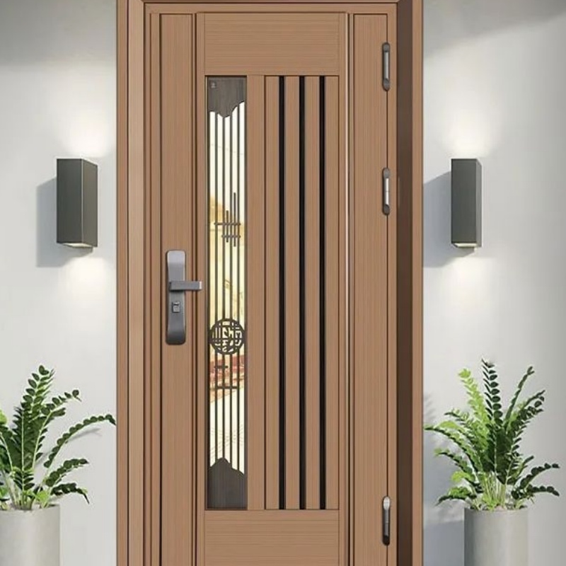 Metal Security Front Entrance Door for Houses Stainless Steel Door