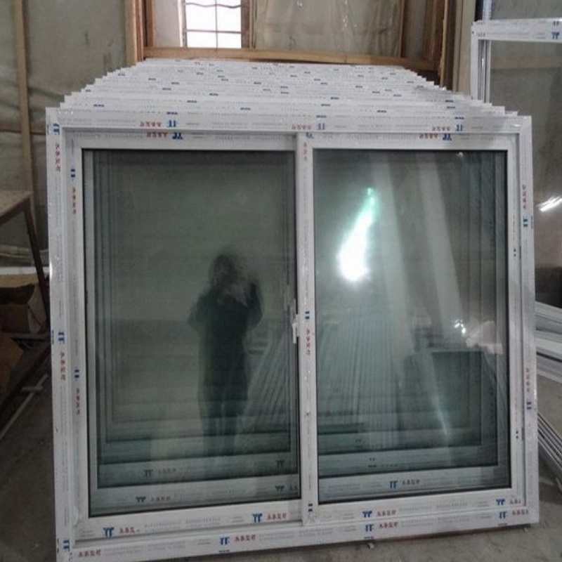Double Low-E Glass Low Price with Good Quality Adjustable PVC Casement Windows
