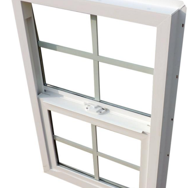 Customized PVC Windows Double Glassed Slide Windows with Grill Design for Sale