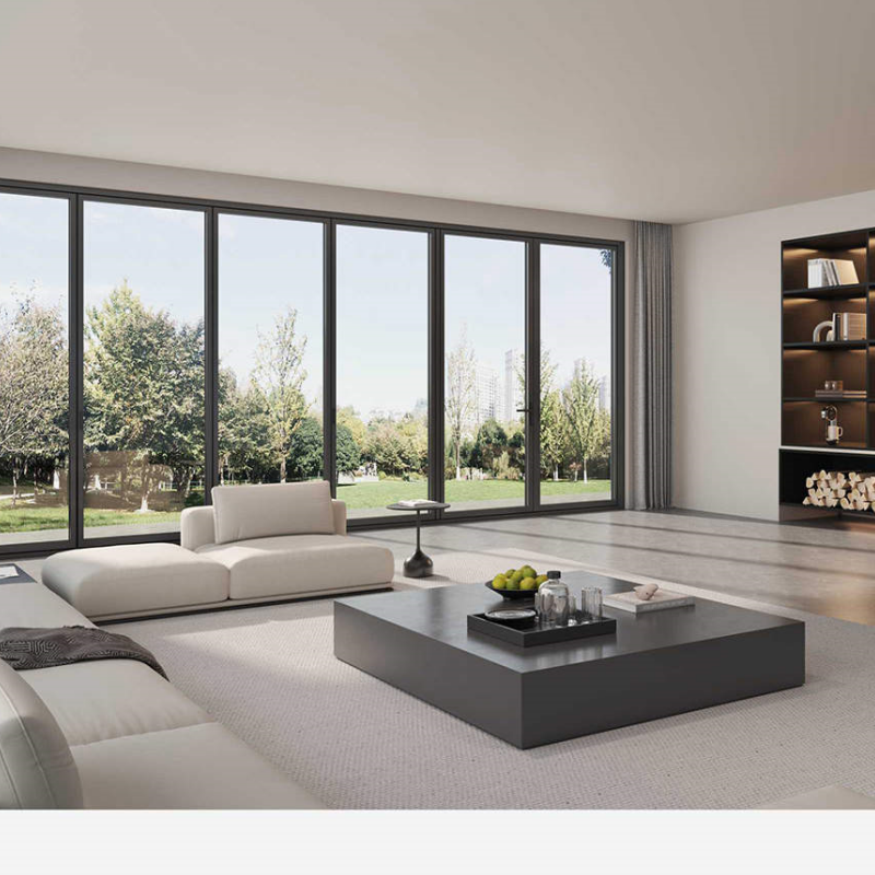 Heavy Duty Coastal Glass Commercial Folding Glass Thermal Breaking Bifold Doors