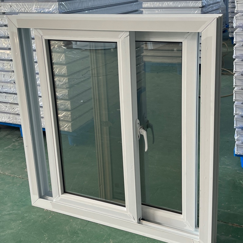 Tegood High Quality Customized Vinyl Double Glazing Sliding Windows PVC Window