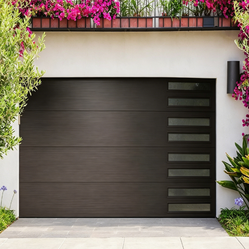 Factory Price Modern Design Garage Equipment Sectional Overhead Garage Doors with Windows