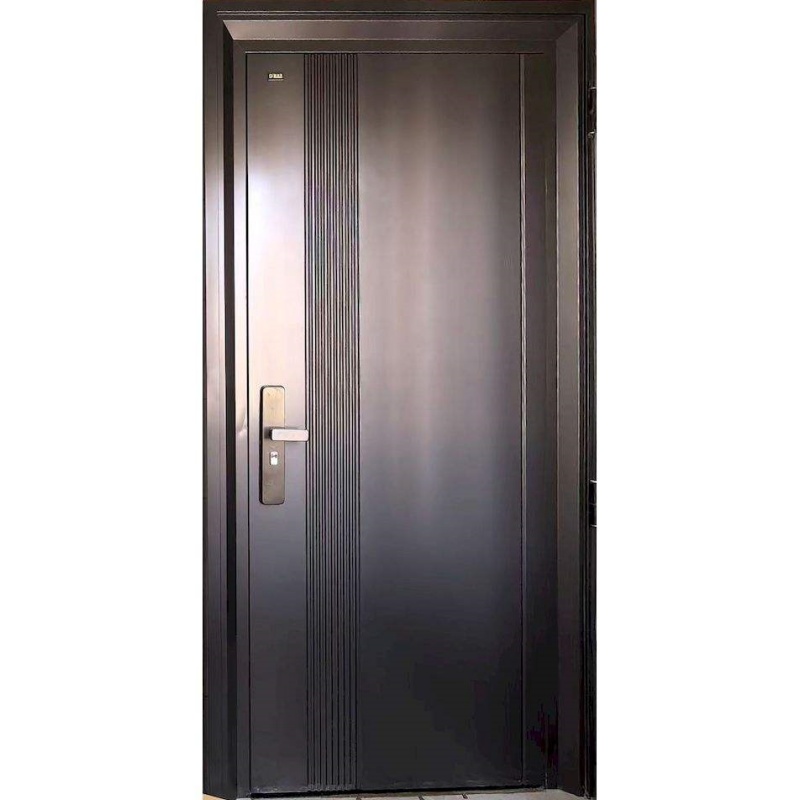 Direct Sale Security Entrance Door Stainless Steel Metal Carving Aluminum Door