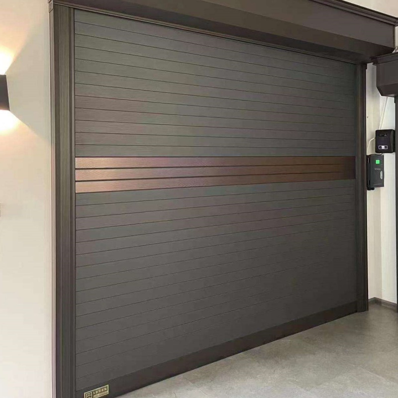 Wholesale 12X7 16X7 Windproof Stainless Steel Automatic Lift White Sectional Garage Door