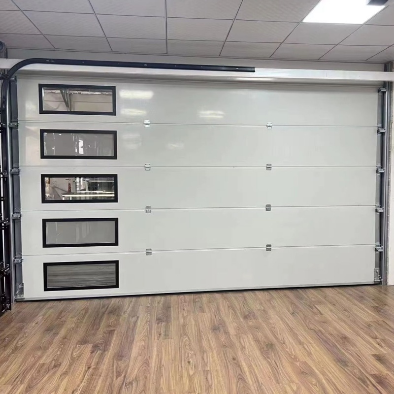 China Supplier Automated Single Over Head Intelligent Control Garage Doors with Motor