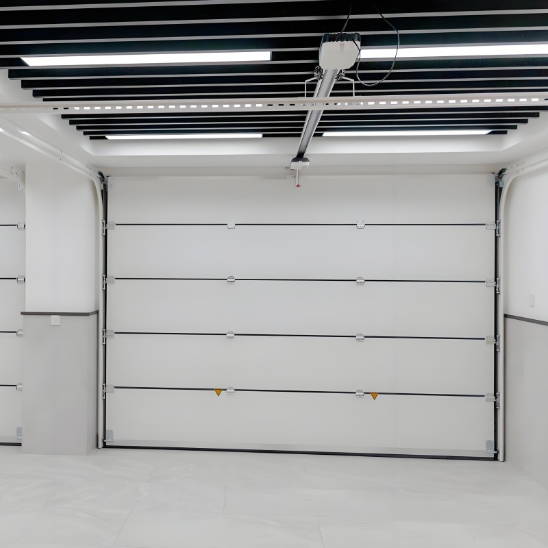 Professional Manufacturer Customzied Colours Embossment Insulating Sectional Electric Garage Doors with Windows