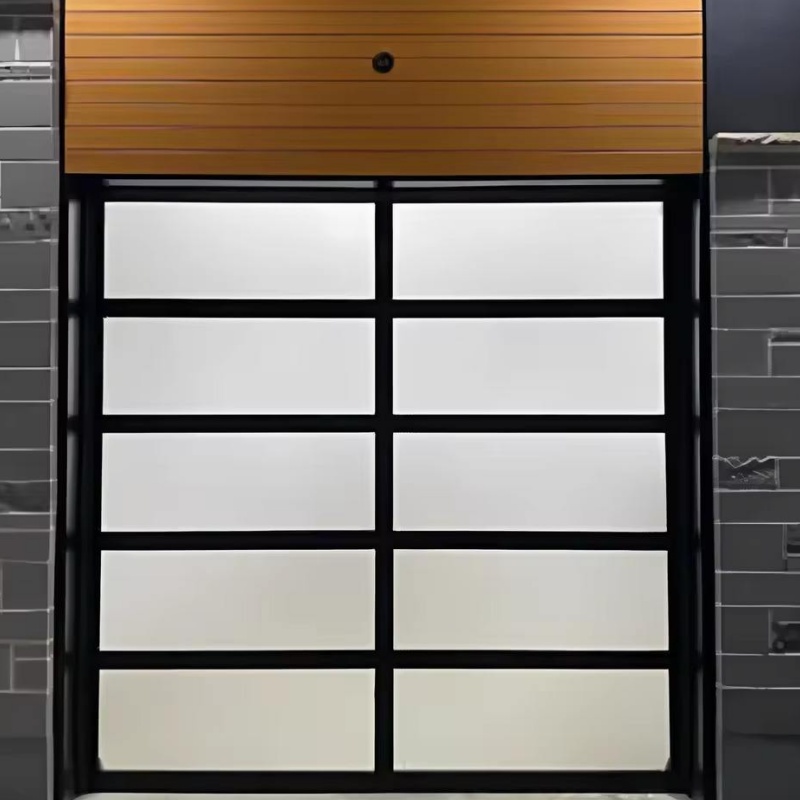 Professional Manufacturer Customzied Colours Embossment Insulating Sectional Electric Garage Doors with Windows