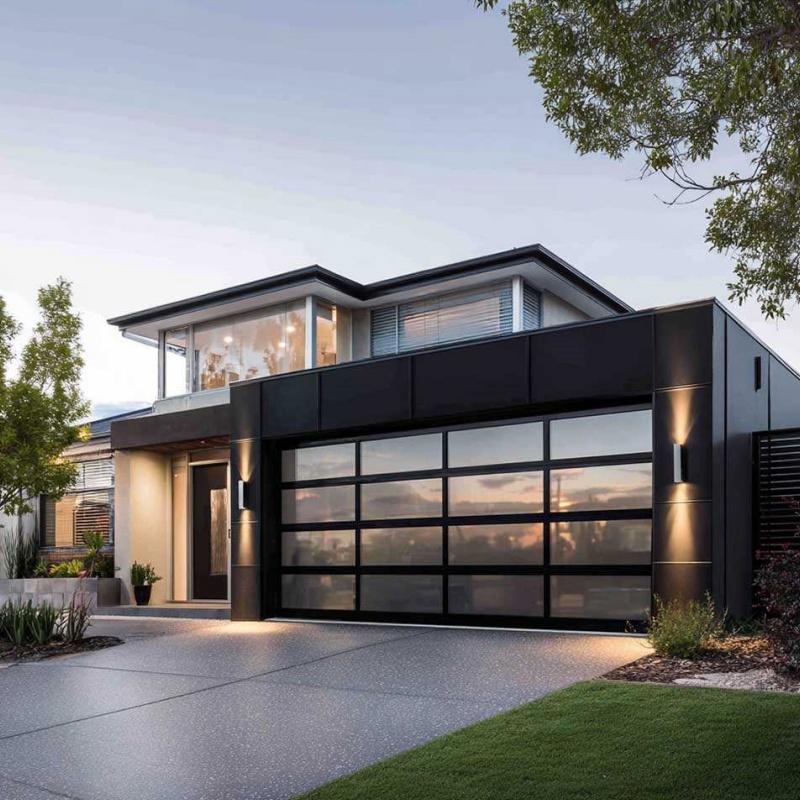 Custom Logo China Supplier Smart Weatherproof Anti-Theft Garage Doors for Residential