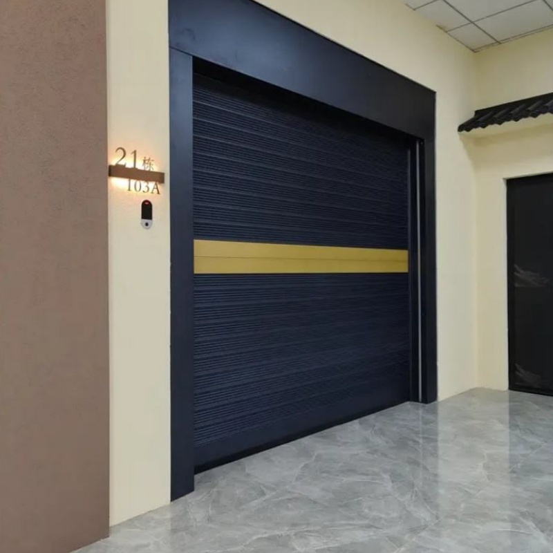 Factory Direct Sales Automatic Sectional Customized Aluminum Commercial Double Insulated Garage Doors