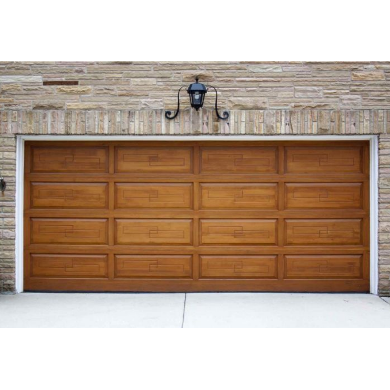 Wholesale 12X7 16X7 Windproof Stainless Steel Automatic Lift White Sectional Garage Door