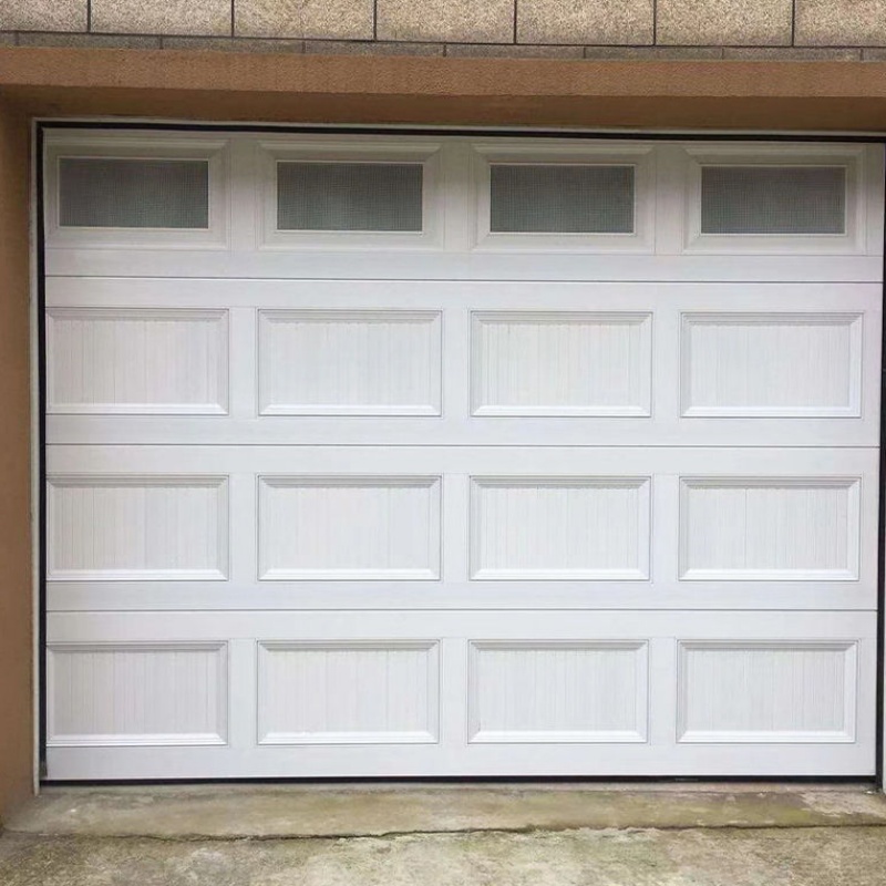 Professional Manufacturer Electric Aluminum Automatic Remote Control Sectional Garage Door with Door