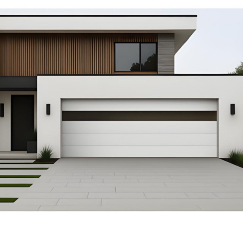 Professional Manufacturer Customzied Colours Embossment Insulating Sectional Electric Garage Doors with Windows
