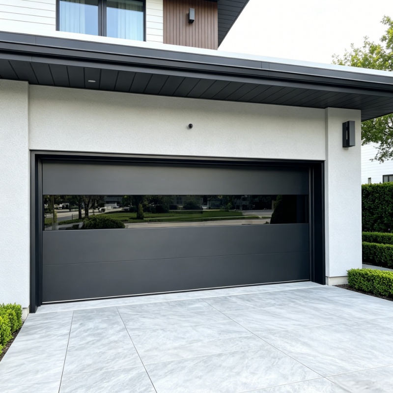 Hot Sale Modern Fast Moving Aluminum Overhead Sectional Garage Door with Windows