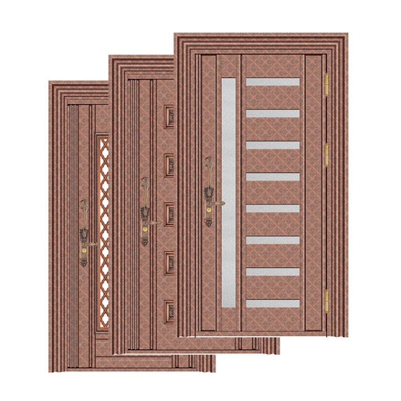 Interior Stainless Steel Door Double Swing Open High Security Steel Door