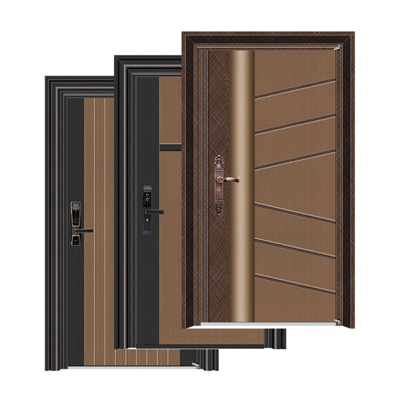 Fashionable Entry Metal Steel Door for House Security Stainless Steel Door