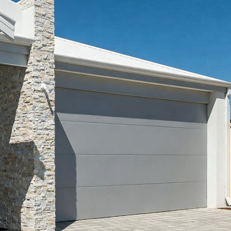 40mm Thickness Galvanized Steel White Automatic Sectional Garage Door