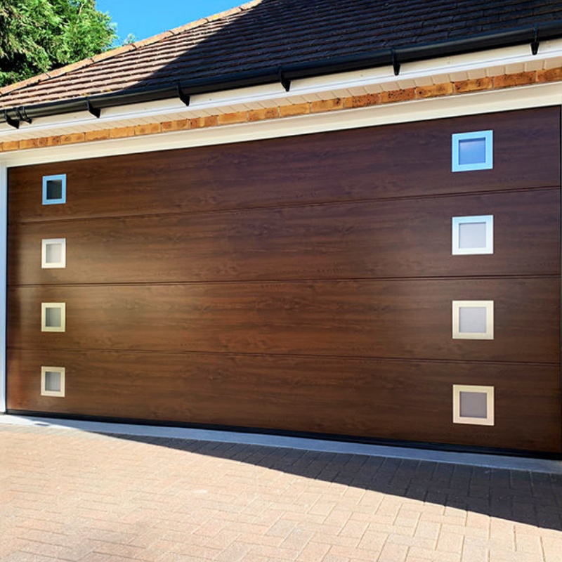 European Standard Solid 40mm Thickness Steel Sectional Garage Door