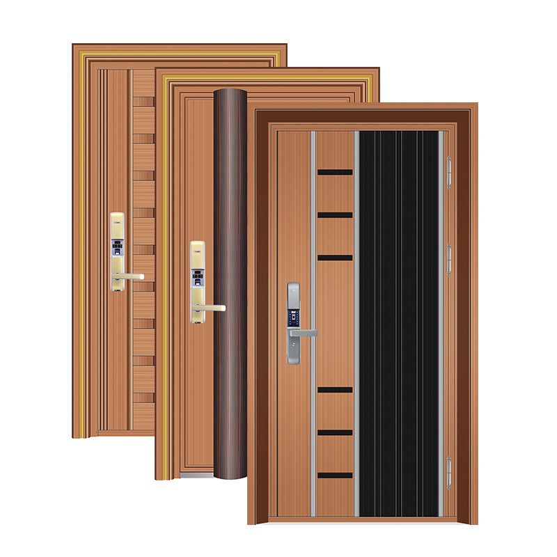 Custom Size Villa Home Entrance Door Security Aluminum Stainless Steel Door