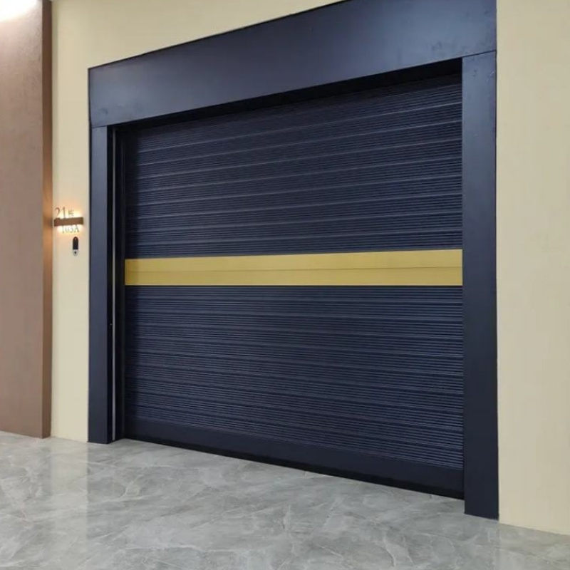 Factory Direct Sales Automatic Sectional Customized Aluminum Commercial Double Insulated Garage Doors