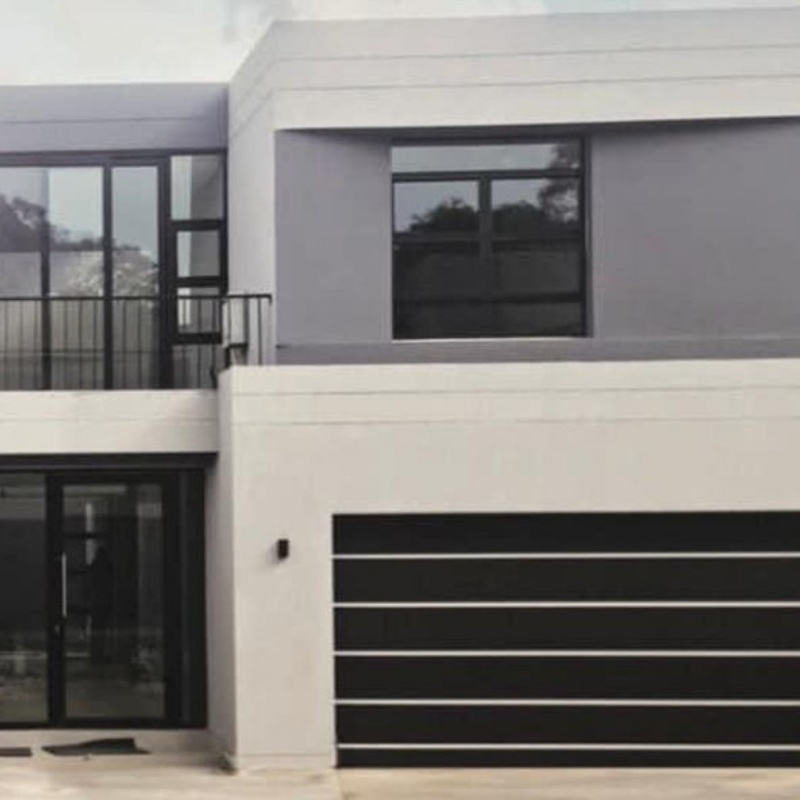 Factory Direct Sales Automatic Sectional Customized Aluminum Commercial Double Insulated Garage Doors