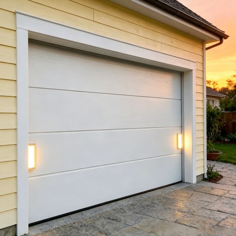 Luxury White Porte Puerta Sectional 12X7 12X8 Automatic Insulated Panel Garage Doors for Villa