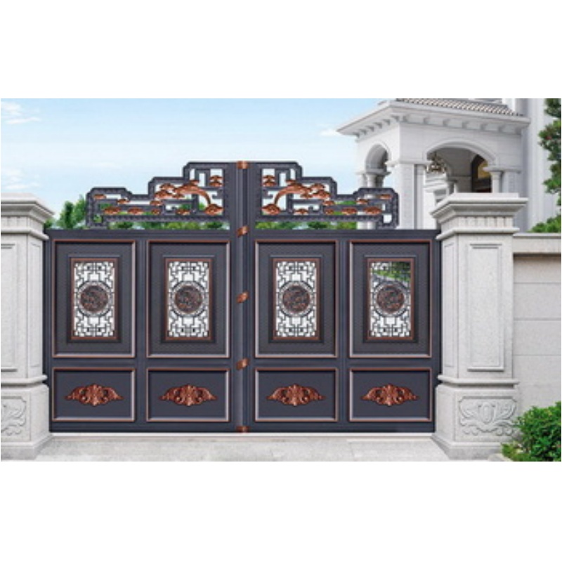 Customized Courtyard Entrance Aluminum Fence Gate Sliding Swing High Quality Privacy Aluminum Automatic Gate