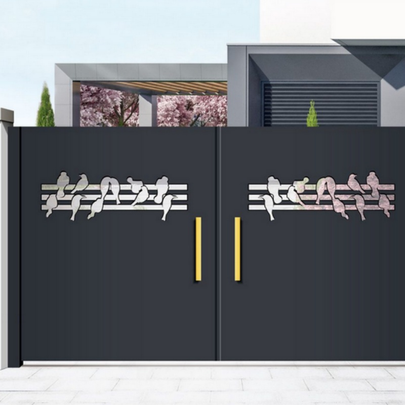 House Entrance Automatic Electric System Courtyard Entrance Gate Sliding Folding Gate Design