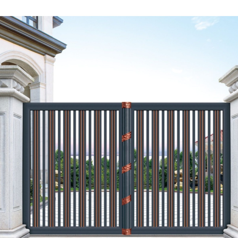 Customized Courtyard Entrance Aluminum Fence Gate Sliding Swing High Quality Privacy Aluminum Automatic Gate