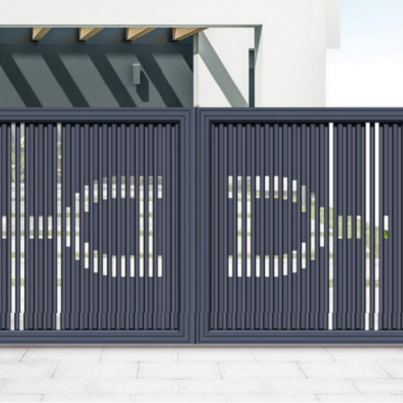 Aluminium Courtyard Gate European Style Cast Aluminium Gates Villa Doors Electric Garden Gates