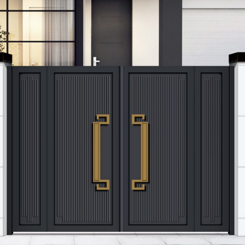 Courtyard Stylish Aluminium Main Entrance Gate Driveway Automatic/Manual Sliding Gates