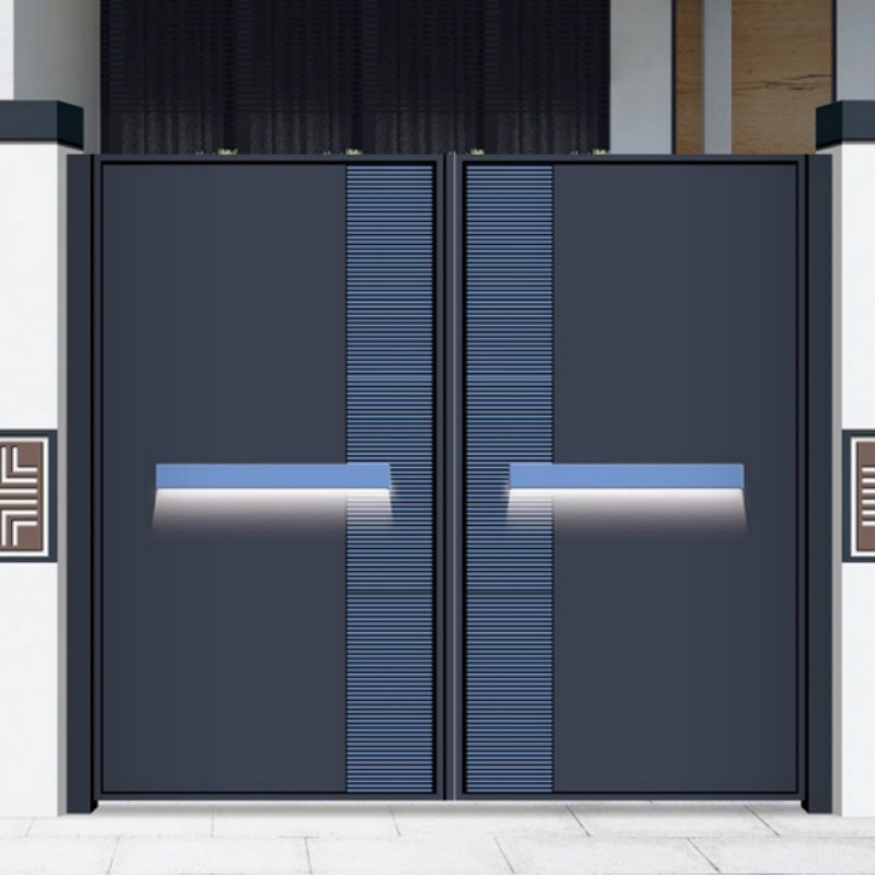 Aluminium Courtyard Gate European Style Cast Aluminium Gates Villa Doors Electric Garden Gates